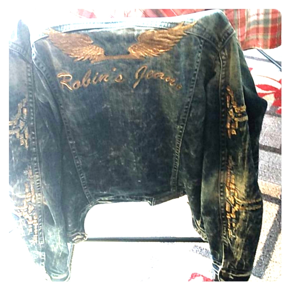 Robins Jean Chapa embroidered jeans Jacket